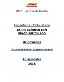 O CARRO ELÉTRICO COM BRAÇO ARTICULADO