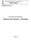 Modelo de Documento de Requisitos - Sistema da Pizzaria