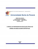 O PAPEL DO PROFESSOR DE EDUCAÇÃO FÍSICA NO ENSINO DE MODALIDADES ESPORTIVAS.