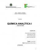 A QUÍMICA ANALÍTICA I TESTE DE CHAMA