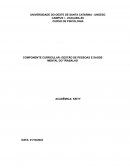 O COMPONENTE CURRICULAR: GESTÃO DE PESSOAS E SAÚDE MENTAL DO TRABALHO