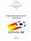 Trabalho de Educação Física sobre a Copa do Mundo