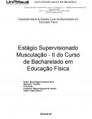 O Relatório de Estágio Musculação