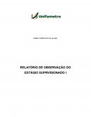 O RELATÓRIO DE OBSERVAÇÃO