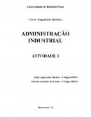 Trabalho Administração Industrial