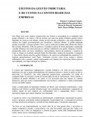 OS EFEITOS DA GESTÃO TRIBUTÁRIA E DE CUSTOS NA CONTINUIDADE DAS EMPRESAS