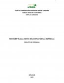 REFORMA TRABALHISTA E SEUS IMPACTOS NAS EMPRESAS