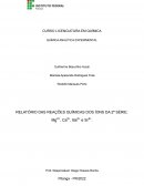 RELATÓRIO DAS REAÇÕES QUÍMICAS DOS ÍONS DA 2ª SÉRIE: Mg 2+ , Ca 2+ , Ba 2+ e Sr 2+ .