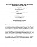 PATOLOGIAS EM EDIFICAÇÕES: Inspeção Predial de Condomínio Residencial de Pouso Alegre - MG