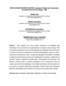 PATOLOGIAS EM EDIFICAÇÕES: Inspeção Predial de Condomínio Residencial de Pouso Alegre - MG