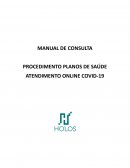 O MANUAL DE CONSULTA PROCEDIMENTO PLANOS DE SAÚDE ATENDIMENTO ONLINE COVID-19