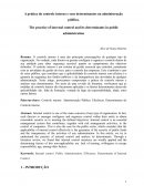 A prática do controle interno e seus determinantes na administração pública.