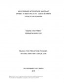 MANUAL PARA PROJETO DE PESQUISA: SEGUNDO ABNT NBR 15287 jan. 2006