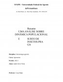 UMA ANÁLISE SOBRE DINÂMICA POPULACIONAL E SURTO DE INSETOSPRAGA