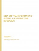 MBA EM TRANSFORMAÇÃO DIGITAL E FUTURO DOS NEGÓCIOS