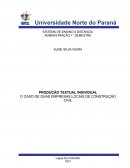 O CASO DE DUAS EMPRESAS LOCAIS DE CONSTRUÇÃO CIVIL