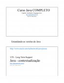 A Introdução à Linguagem Java