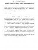 BALANÇO ENERGÉTICO: UM PRINCÍPIO QUESTIONÁVEL NO CONTROLE DO PESO