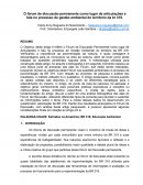 O fórum de discussão permanente como lugar de articulações e fala no processo de gestão ambiental do território da br 319.