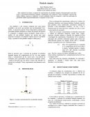 Experimento de Pêndulo Simples