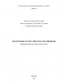 A Efetividade Da Pena Privativa De Liberdade Compreensão Da Execução Penal