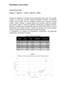 Os Resultados e Discussões Reação Balanceada