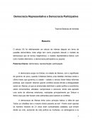 A Democracia Representativa e Democracia Participativa