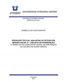 O Trabalho Do Assistente Social Na Prevenção Ao Suícidio Na Saúde Mental