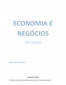 A Economia e Negócios Inflação