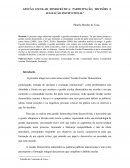 Trabalho Gestão Escolar Democrática: Participação, Decisões E Avaliação Institucional