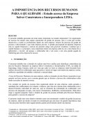 Estudo acerca da Empresa Salver Construtora e Incorporadora LTDA.