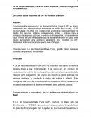 A Lei de Responsabilidade Fiscal no Brasil: Impactos Positivos e Negativos na Gestão Fiscal