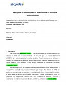 TCC Aplicação de Polímeros em Indústria Automobilística