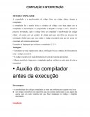 A Compilação E A Transformação De Código Fonte Em Código Objeto, Durante A Compilação