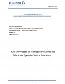 A Organização E Gestão De Centros Educacionais