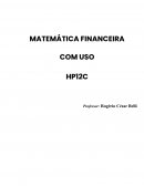A Matemática Financeira Excel e HP12C