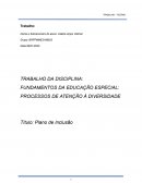 Os Fundamentos Da Educação Especial: Processos De Atenção À Diversidade