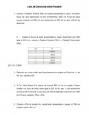 Os Exercícios Sobre Payback