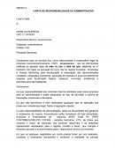 A Carta de Responsabilidade