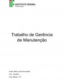 Trabalho de Gerência de Manutenção