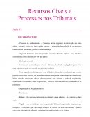 Recursos Cíveis e Processos nos Tribunais