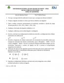 Zootecnia Lista de Química Geral