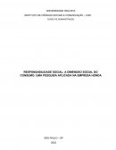 Responsabilidade Social: A Dimensão Social Do Consumo: Uma Pesquisa Aplicada Na Empresa Honda