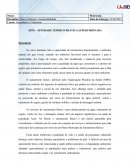 Atividade Teórico Prática Meio Ambiente e Sustentabilidade: Saneamento Básico