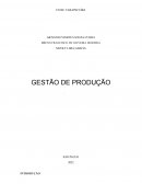 Trabalho Gestão De Produção E Operações