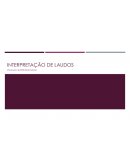 A Interpretação de Laudos