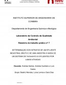 O Departamento de Engenharia Química e Biológica Laboratório de Controlo de Qualidade Ambiental