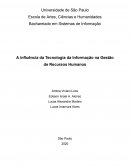 A Influência da Tecnologia da Informação na Gestão de Recursos Humanos