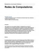 Relatório de Aula Pratica Redes de computadores