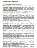 Caderno de direito administrativo